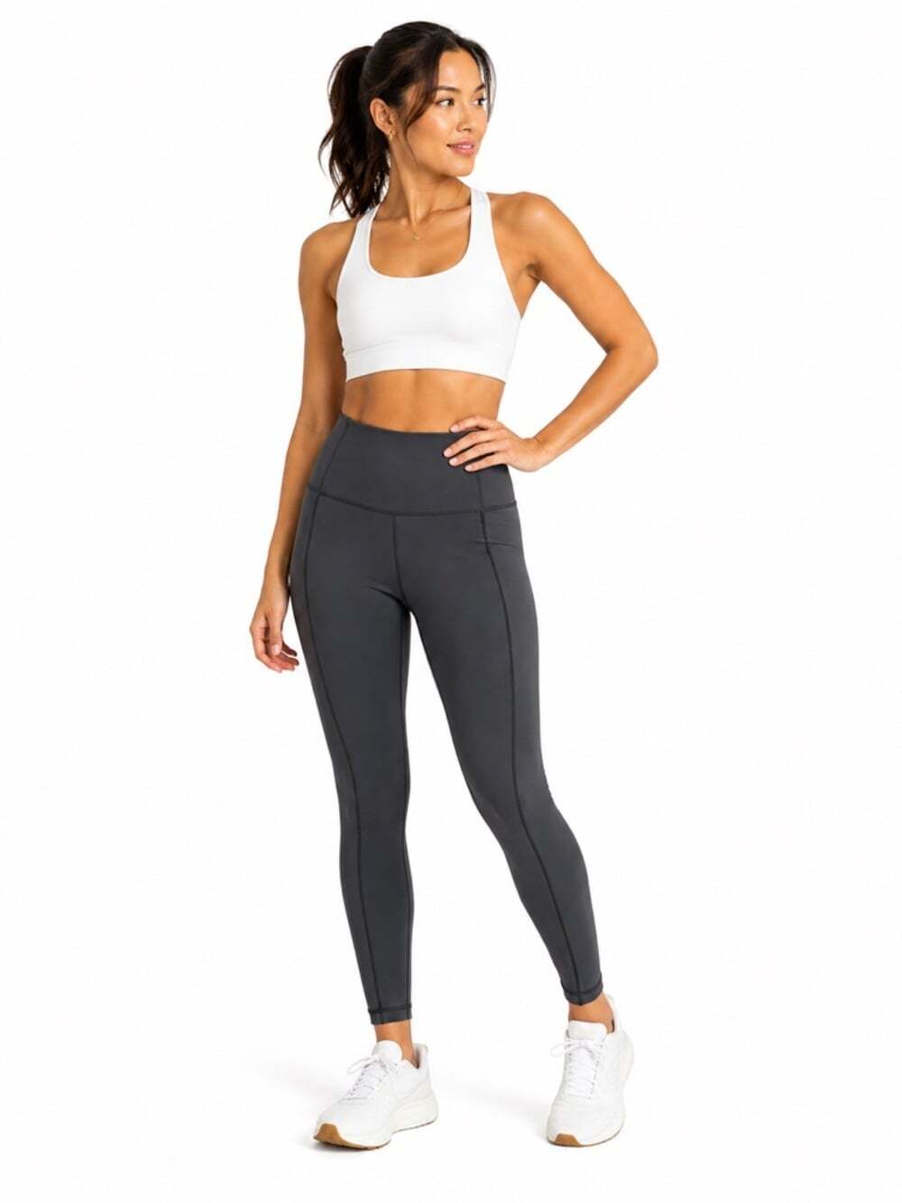Lululemon Black Leggings Women’s Size 8 High Rise Stretch Sculpting Sleekcore